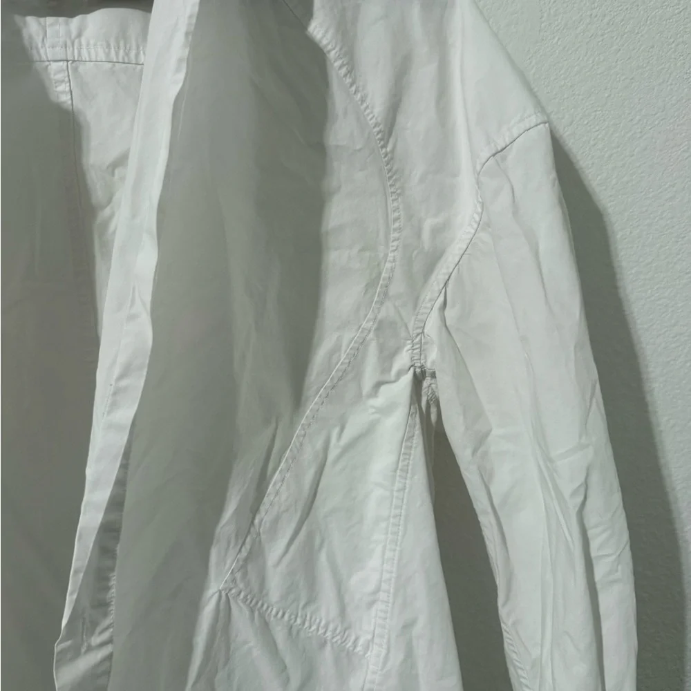 Women's White Button Down Shirt - Picture 5 of 7